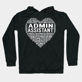 Admin Assistant Heart Hoodie
